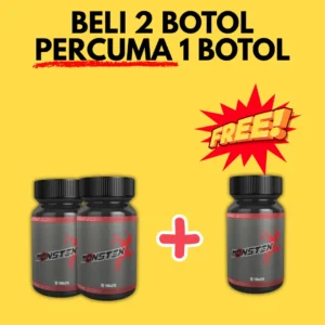 (2 BOTOL MONSTEXX FREE 1 BOTOL)